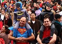 World & Travel: Super hero world record attempt, Federation Square in Melbourne, Australia