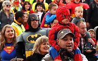 World & Travel: Super hero world record attempt, Federation Square in Melbourne, Australia