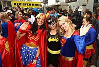 World & Travel: Super hero world record attempt, Federation Square in Melbourne, Australia