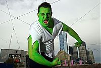 World & Travel: Super hero world record attempt, Federation Square in Melbourne, Australia