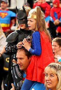 World & Travel: Super hero world record attempt, Federation Square in Melbourne, Australia