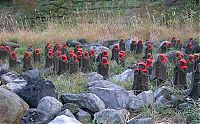 TopRq.com search results: Jizo statues near volcano, Japan