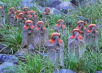 TopRq.com search results: Jizo statues near volcano, Japan