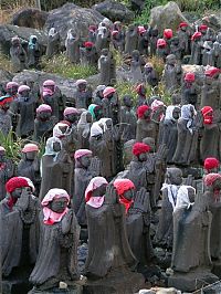 TopRq.com search results: Jizo statues near volcano, Japan