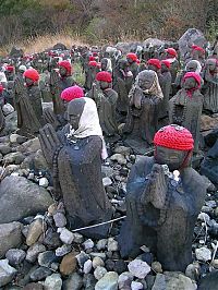 TopRq.com search results: Jizo statues near volcano, Japan