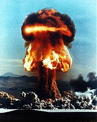 World & Travel: photo of nuclear explosion