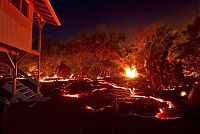 World & Travel: Kilauea volcano. Hawaiian Islands, United States