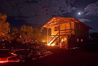 World & Travel: Kilauea volcano. Hawaiian Islands, United States