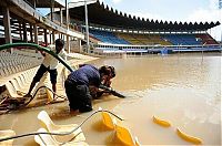 World & Travel: INDIA-WEATHER-CRICKET-FLOOD