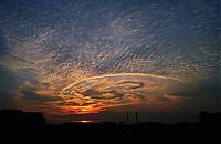 World & Travel: colorful clouds formation