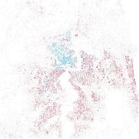 World & Travel: Race and ethnicity of US cities by Eric Fischer