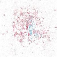 World & Travel: Race and ethnicity of US cities by Eric Fischer