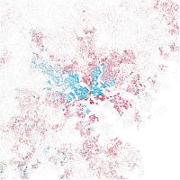 World & Travel: Race and ethnicity of US cities by Eric Fischer