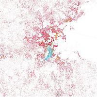 World & Travel: Race and ethnicity of US cities by Eric Fischer