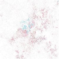 World & Travel: Race and ethnicity of US cities by Eric Fischer