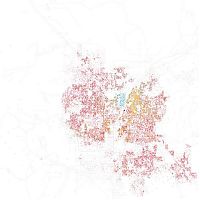 World & Travel: Race and ethnicity of US cities by Eric Fischer