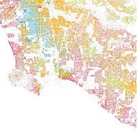 World & Travel: Race and ethnicity of US cities by Eric Fischer