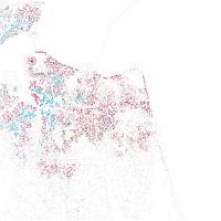 World & Travel: Race and ethnicity of US cities by Eric Fischer