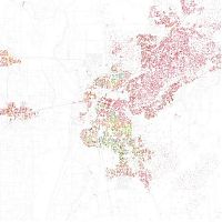 World & Travel: Race and ethnicity of US cities by Eric Fischer