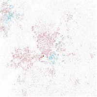 World & Travel: Race and ethnicity of US cities by Eric Fischer