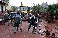 World & Travel: Red sludge alumina factory reservoir pollutes villages, Hungary