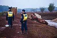 World & Travel: Red sludge alumina factory reservoir pollutes villages, Hungary