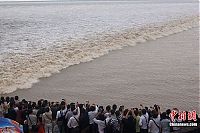 TopRq.com search results: World's largest tidal bore, Qiantang River, China