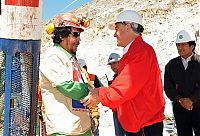 People & Humanity: All 33 miners rescued, 2010 Copiapó mining accident, Chile