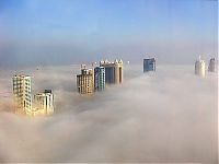 World & Travel: Dubai in the fog, United Arab Emirates