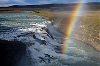 World & Travel: spectrum of rainbow light