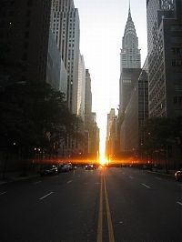 Manhattanhenge, Manhattan Solstice, New York City, United States
