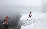 World & Travel: Winter swimming, Krasnoyarsk, Siberia