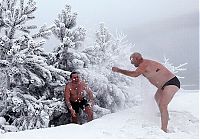 World & Travel: Winter swimming, Krasnoyarsk, Siberia