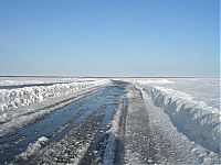 Ice road to Tuktoyaktuk, Canada