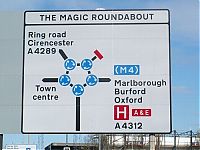 World & Travel: Magic roundabout, Swindon, England, United Kingdom