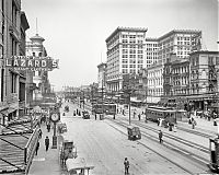 History: Black and white city photography, United States