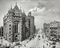 World & Travel: History: Black and white city photography, United States