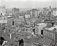History: Black and white city photography, United States