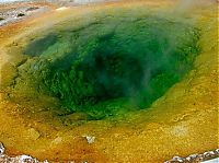 World & Travel: Morning glory spring, Yellowstone National Park, United States