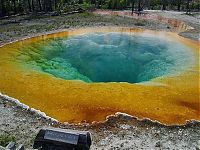 World & Travel: Morning glory spring, Yellowstone National Park, United States