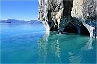 World & Travel: Marble caves, Lago General Carrera (Lago Buenos Aires), Patagonia, Chile, Argentina