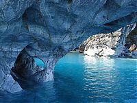 World & Travel: Marble caves, Lago General Carrera (Lago Buenos Aires), Patagonia, Chile, Argentina