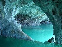 World & Travel: Marble caves, Lago General Carrera (Lago Buenos Aires), Patagonia, Chile, Argentina