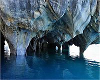 World & Travel: Marble caves, Lago General Carrera (Lago Buenos Aires), Patagonia, Chile, Argentina