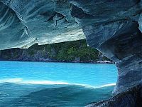 World & Travel: Marble caves, Lago General Carrera (Lago Buenos Aires), Patagonia, Chile, Argentina