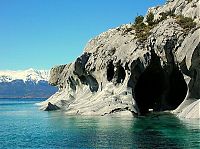 World & Travel: Marble caves, Lago General Carrera (Lago Buenos Aires), Patagonia, Chile, Argentina