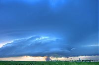 World & Travel: clouds formation before the storm