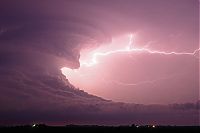 World & Travel: clouds formation before the storm