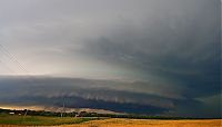 World & Travel: clouds formation before the storm