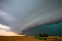 World & Travel: clouds formation before the storm